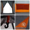 vidaXL Tents with Roof Gray and orange 721 x 335 x 212 cm Polyester