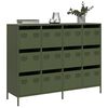 vidaXL Sideboard Olive Green Cold-rolled Steel Medium Sideboard