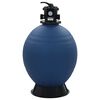 vidaXL Pool Filter Blue High-density polyethylene Large Durable