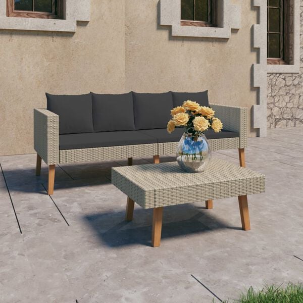 vidaXL Garden Furniture Set Beige and Anthracite