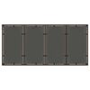 vidaXL Garden Table Set of 4 Brown PE Rattan Medium Durable