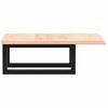 vidaXL Basin Shelf Wall Mounted Steel and Solid Wood Oak