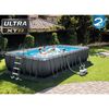 INTEX Above Ground Pool Grey Steel frame Large Durable