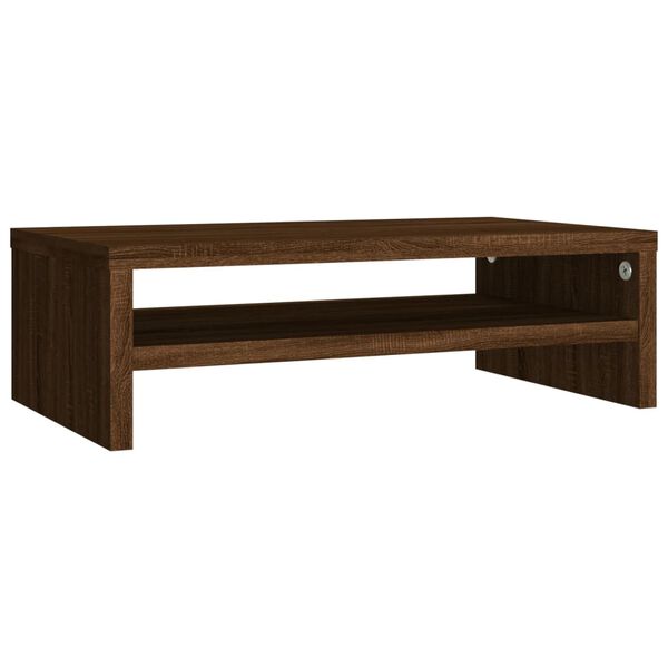 vidaXL Monitor Stand Brown oak Engineered wood Compact Monitor Stand