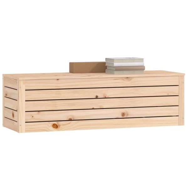 vidaXL Storage Box Natural wood Solid pine wood Standard Storage Box