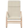 vidaXL Relaxing Chair With Footstool Cream
