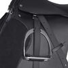 vidaXL Saddle Black Leather 16 inches Durable Saddle Other