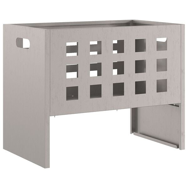 vidaXL Fire Pit Brown 19.69 x 11.81 x 15.75 in Steel