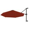 vidaXL Garden Parasol Terracotta Polyester, Metal Large Tiltable