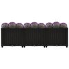 vidaXL Raised Bed Black Polypropylene 47.2x15.7x15.0 in Durable