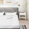 vidaXL Mattress Protector White Polyester with TPU backing 78.7x86.6 in