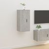 vidaXL Wall Mounted TV Cabinet Concrete grey Engineered wood Medium