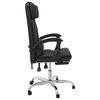 vidaXL Massage Office Chair Black Faux leather, metal, plywood Standard