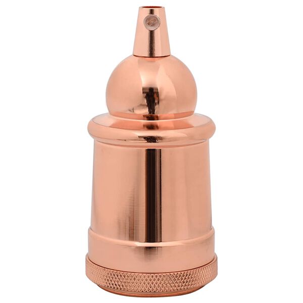 vidaXL Lamp Holder Rose Gold Aluminum Decorative Inlays Lamp Holder