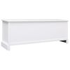 vidaXL TV Cabinet White Solid Paulownia wood Medium TV Cabinet