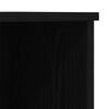 vidaXL Highboard Black Oak 51.97 x 13.98 x 40.75 in Engineered Wood
