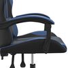 vidaXL Gaming Chair Black and Blue Faux leather, Metal, Plywood Medium