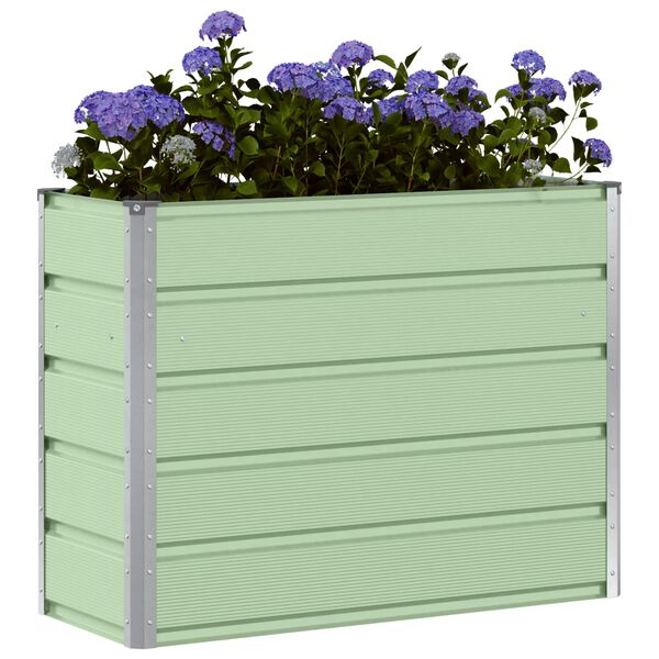 vidaXL Planter Green 39.37 x 15.75 x 29.53 in Steel