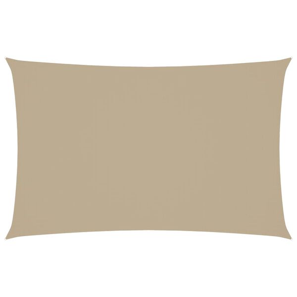 vidaXL Sunshade Sail Oxford Fabric Rectangular 8.2x16.4' Beige
