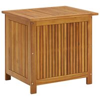 vidaXL Patio Storage Box 23.6"x19.7"x22.8" Solid Wood Acacia