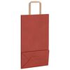 vidaXL Paper Bags 50 pcs with Handles Red 8.3x4.3x14.2"