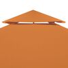 vidaXL Gazebo Canopy Orange Polyester with PVC coating 9.8 x 13.1 ft
