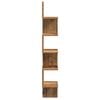 vidaXL Wall Corner Shelf Old wood Engineered wood Regular