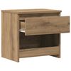 vidaXL Bedside Cabinet Artisan Oak Engineered Wood Small Bedside Cabinet