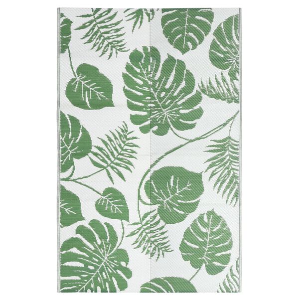 vidaXL Outdoor Rug Green Polypropylene Large Pattern Outdoor Rug
