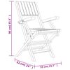 vidaXL Garden Dining Set Teak Solid teak wood Medium Foldable