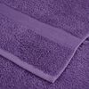 vidaXL Towel Set Purple 100% cotton 19.7 x 39.4 in Hooks