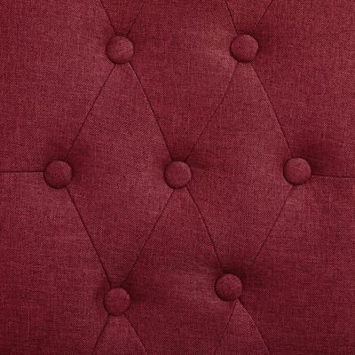 vidaXL Dining Chairs 6 pcs Wine Red Fabric