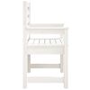 vidaXL  Patio Chairs 2 pcs White 23.6x18.9x35.8" Solid Wood Pine