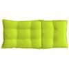 vidaXL Highback Chair Cushion Set of 2 Bright green