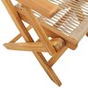 vidaXL Bistro Set Beige Solid acacia wood, Polypropylene Compact