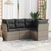 vidaXL Garden Sofa Set Light grey