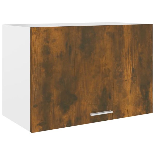 vidaXL Hanging Cabinet Smoked Oak Engineered Wood 23.6 x 12.2 x 15.7 in