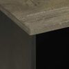 vidaXL TV Cabinet Black Solid Mango Wood Medium TV Cabinet Rectangular