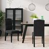 vidaXL Dining Chairs 2 pcs Black Velvet