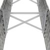 vidaXL Garden Raised Bed Silver Powder-coated steel Extra Large Durable