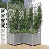 vidaXL Garden Planter Light Grey Polypropylene Large Garden Planter