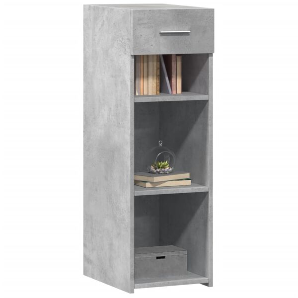 vidaXL Sideboard Concrete grey Engineered wood Medium Sideboard