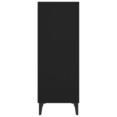 vidaXL Sideboard Black 13.6"x12.8"x35.4" Engineered Wood