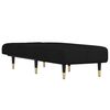 vidaXL Chaise Longue Black Velvet (100% polyester), plywood, metal, foam