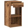 vidaXL Bedside Cabinet Set of 2 Old Wood Engineered Wood Standard