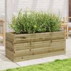 vidaXL Garden Planter Treated Pinewood 43.3 in x 15.7 in x 17.9 in Rustic