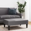 vidaXL Footstool Gray Faux leather, plywood, plastic Compact Durable