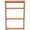 vidaXL Towel Rack Natural Teak Solid Teak Wood Towel Rack Rectangular