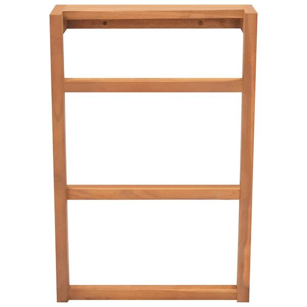 vidaXL Towel Rack Natural Teak Solid Teak Wood Towel Rack Rectangular