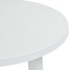 vidaXL Garden Table White Plastic Medium Lightweight Garden Table